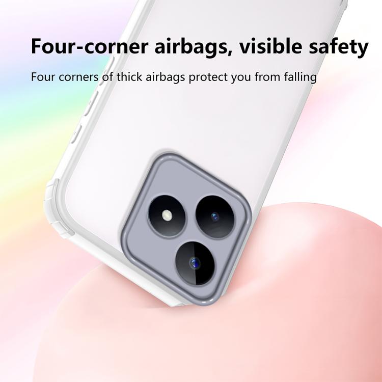 For Realme C61 4G India Four Corners Shield Shockproof TPU Hybrid PC Phone Case