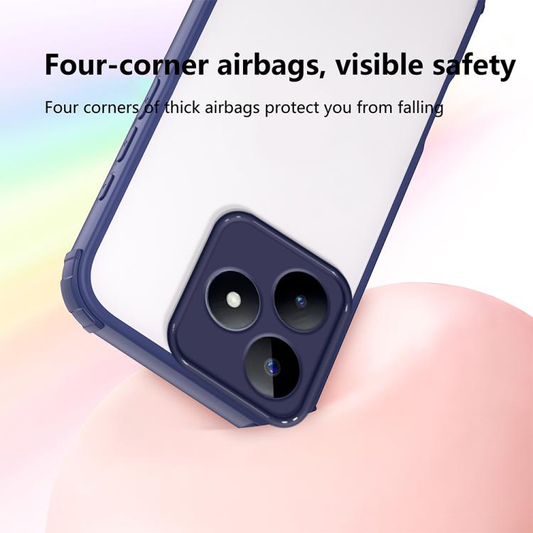 For Realme C61 4G India Four Corners Shield Shockproof TPU Hybrid PC Phone Case