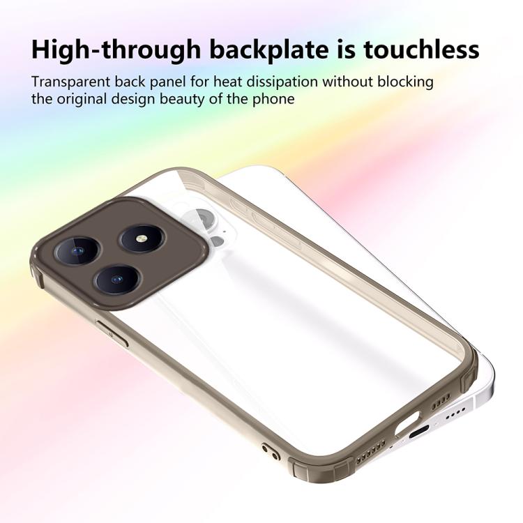 For Realme C63 4G / Narzo N63 Four Corners Shield Shockproof TPU Hybrid PC Phone Case
