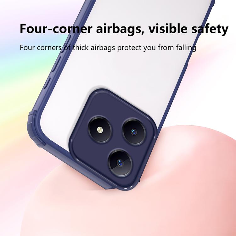 For Realme C63 4G / Narzo N63 Four Corners Shield Shockproof TPU Hybrid PC Phone Case