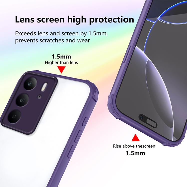 For Realme C75 4G / 14x India Four Corners Shield Shockproof TPU Hybrid PC Phone Case