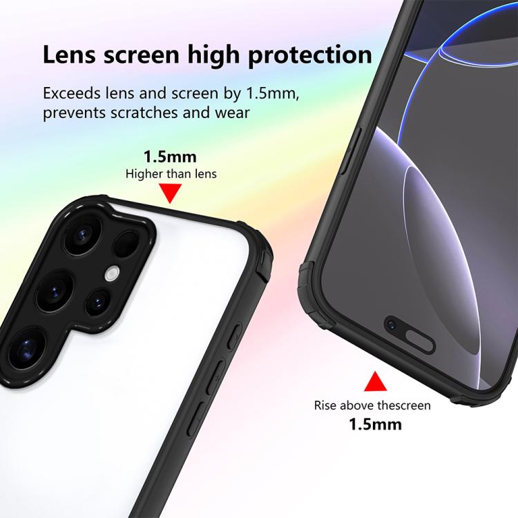 For Samsung Galaxy S25 Ultra 5G Four Corners Shield Shockproof TPU Hybrid PC Phone Case