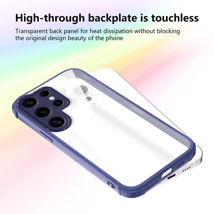 For Samsung Galaxy S25 Ultra 5G Four Corners Shield Shockproof TPU Hybrid PC Phone Case