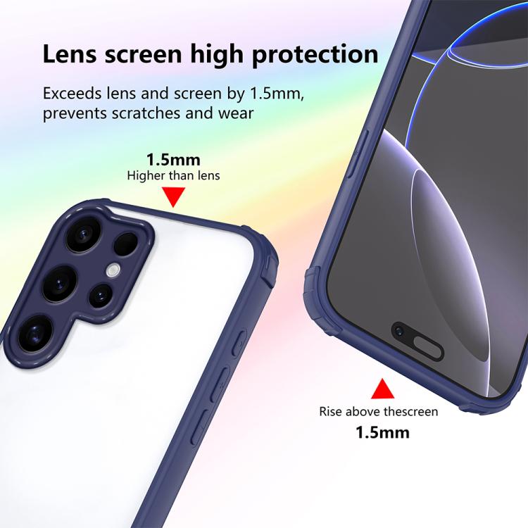 For Samsung Galaxy S25 Ultra 5G Four Corners Shield Shockproof TPU Hybrid PC Phone Case