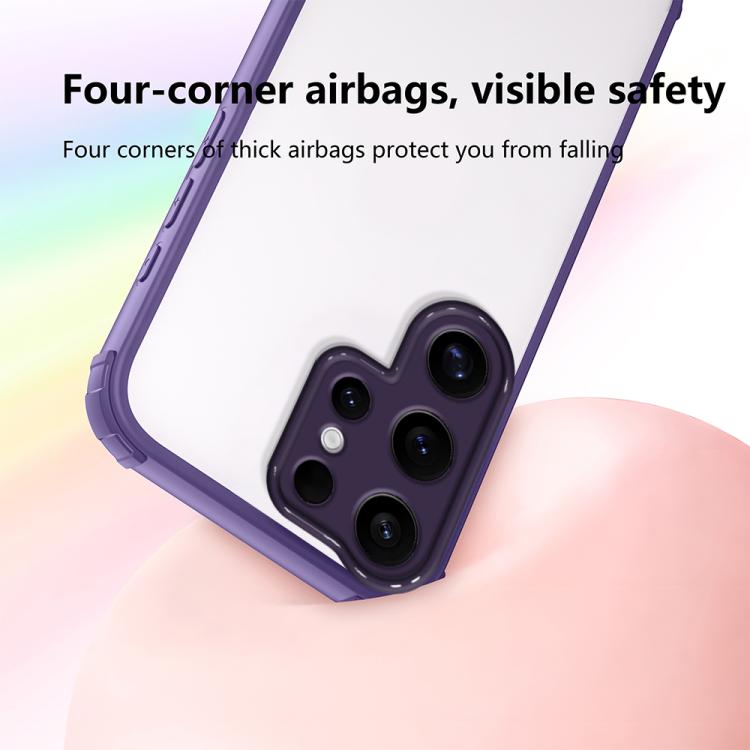 For Samsung Galaxy S25 Ultra 5G Four Corners Shield Shockproof TPU Hybrid PC Phone Case