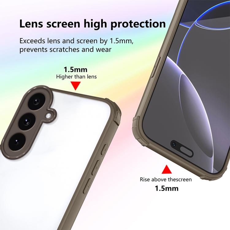 For Samsung Galaxy S25 FE 5G Four Corners Shield Shockproof TPU Hybrid PC Phone Case
