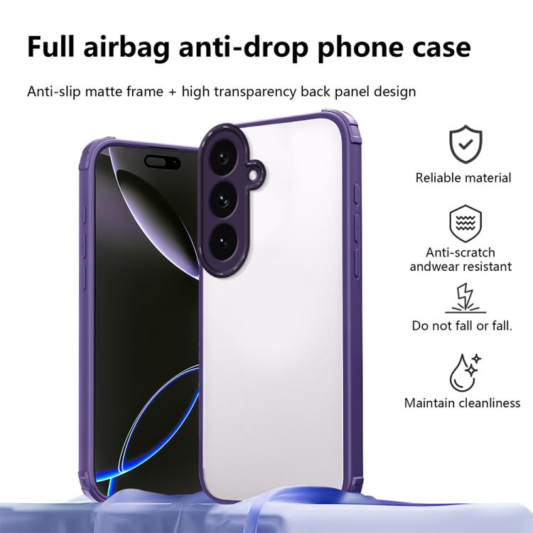 For Samsung Galaxy S25 FE 5G Four Corners Shield Shockproof TPU Hybrid PC Phone Case