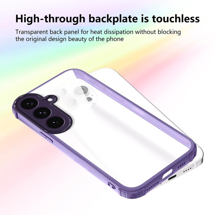 For Samsung Galaxy S25 FE 5G Four Corners Shield Shockproof TPU Hybrid PC Phone Case