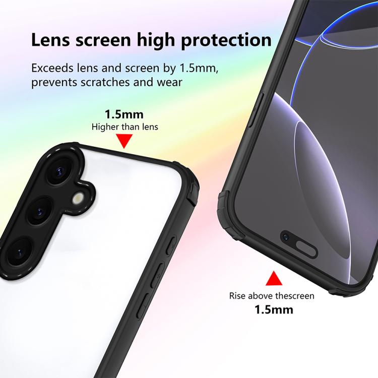 For Samsung Galaxy S25+ 5G Four Corners Shield Shockproof TPU Hybrid PC Phone Case