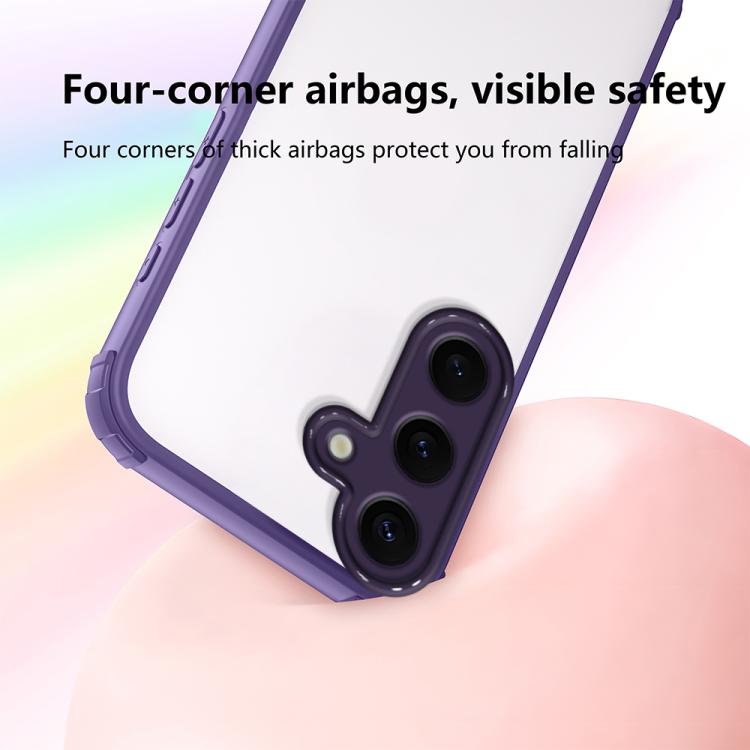 For Samsung Galaxy S25+ 5G Four Corners Shield Shockproof TPU Hybrid PC Phone Case