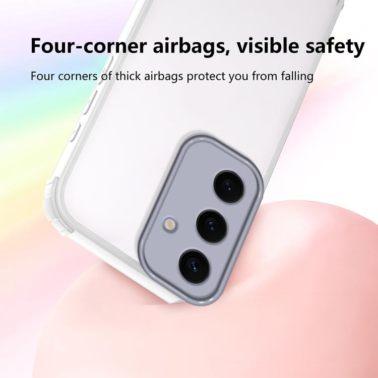 For Samsung Galaxy S24 5G Four Corners Shield Shockproof TPU Hybrid PC Phone Case