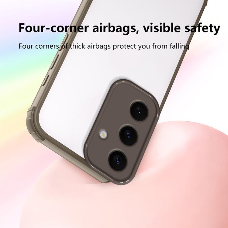 For Samsung Galaxy S24 5G Four Corners Shield Shockproof TPU Hybrid PC Phone Case