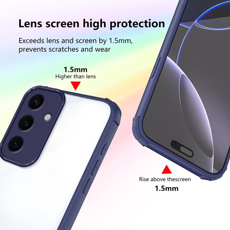For Samsung Galaxy S24 5G Four Corners Shield Shockproof TPU Hybrid PC Phone Case