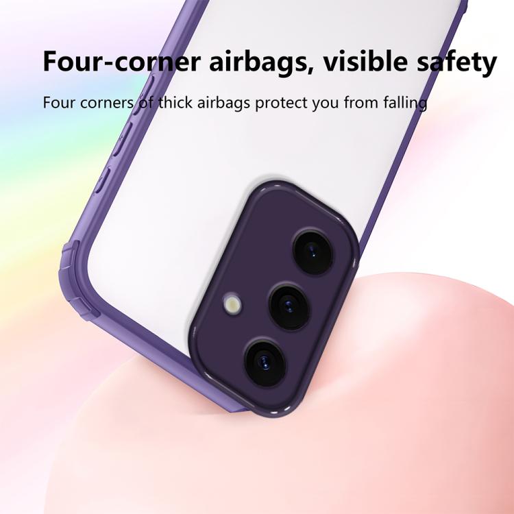 For Samsung Galaxy S24 5G Four Corners Shield Shockproof TPU Hybrid PC Phone Case