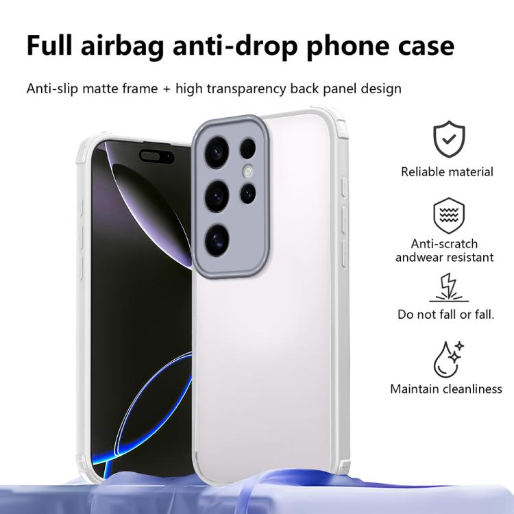 For Samsung Galaxy S24 Ultra 5G Four Corners Shield Shockproof TPU Hybrid PC Phone Case