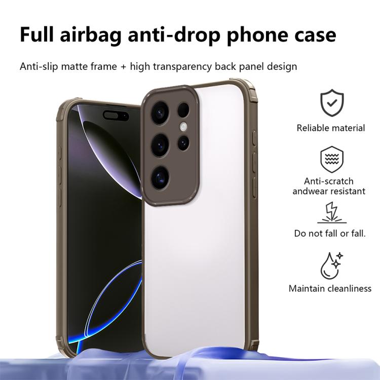 For Samsung Galaxy S24 Ultra 5G Four Corners Shield Shockproof TPU Hybrid PC Phone Case