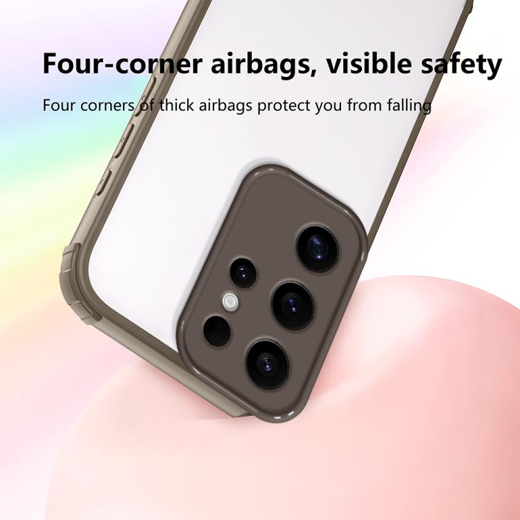 For Samsung Galaxy S24 Ultra 5G Four Corners Shield Shockproof TPU Hybrid PC Phone Case