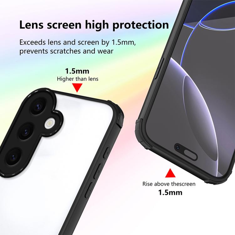 For Samsung Galaxy S24 FE 5G Four Corners Shield Shockproof TPU Hybrid PC Phone Case