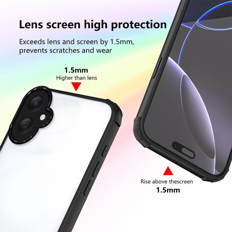 For Samsung Galaxy A05 / M05 Four Corners Shield Shockproof TPU Hybrid PC Phone Case