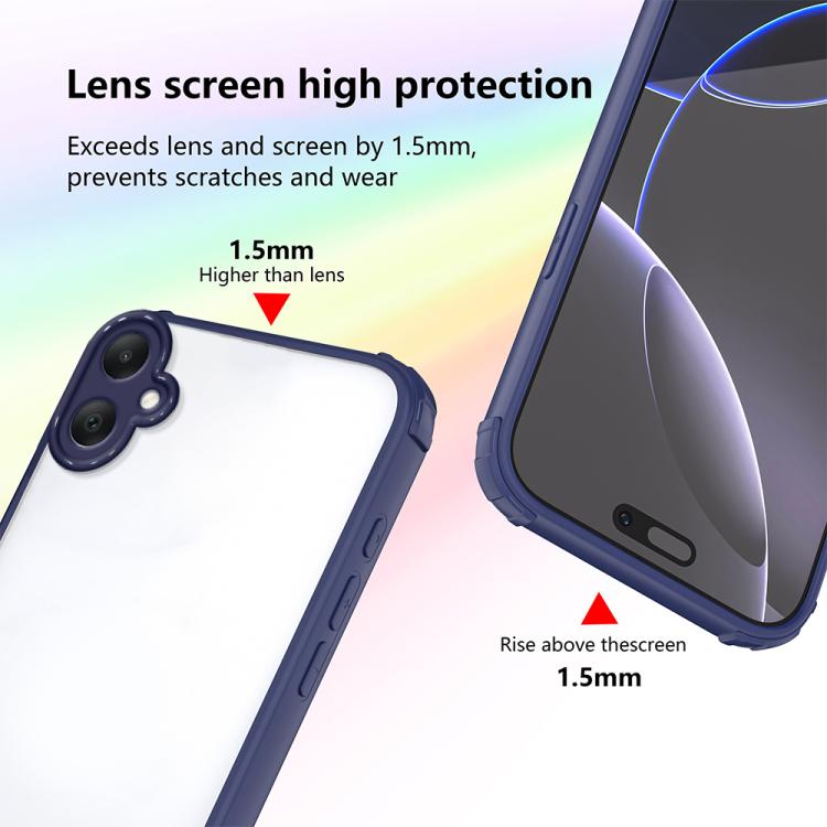 For Samsung Galaxy A06 5G Four Corners Shield Shockproof TPU Hybrid PC Phone Case