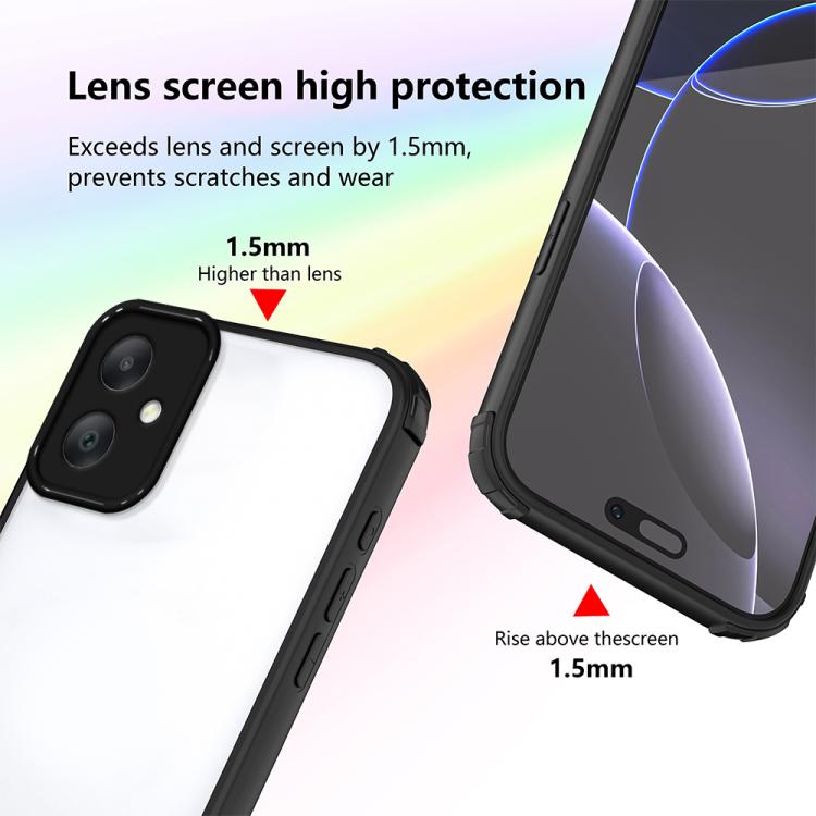 For Samsung Galaxy A07 4G Four Corners Shield Shockproof TPU Hybrid PC Phone Case