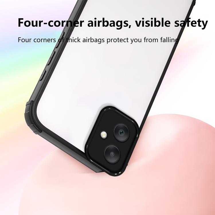 For Samsung Galaxy A07 4G Four Corners Shield Shockproof TPU Hybrid PC Phone Case