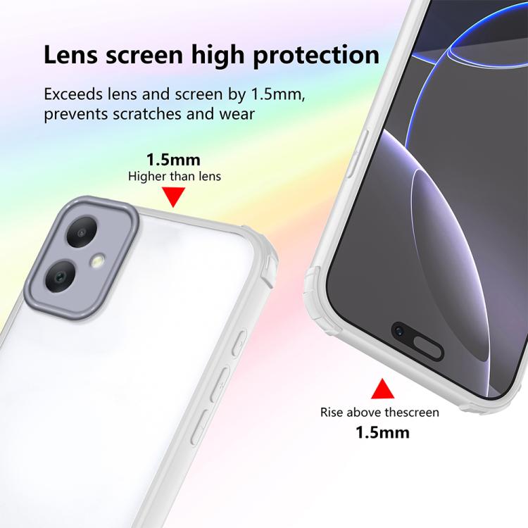 For Samsung Galaxy A07 4G Four Corners Shield Shockproof TPU Hybrid PC Phone Case
