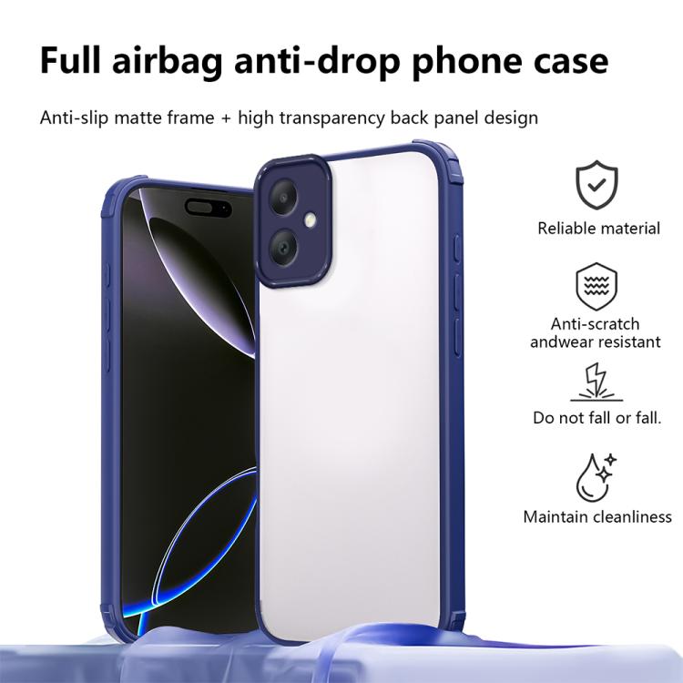For Samsung Galaxy A07 4G Four Corners Shield Shockproof TPU Hybrid PC Phone Case
