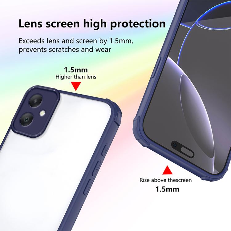 For Samsung Galaxy A07 4G Four Corners Shield Shockproof TPU Hybrid PC Phone Case