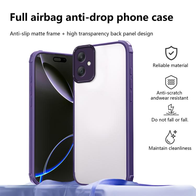 For Samsung Galaxy A07 4G Four Corners Shield Shockproof TPU Hybrid PC Phone Case
