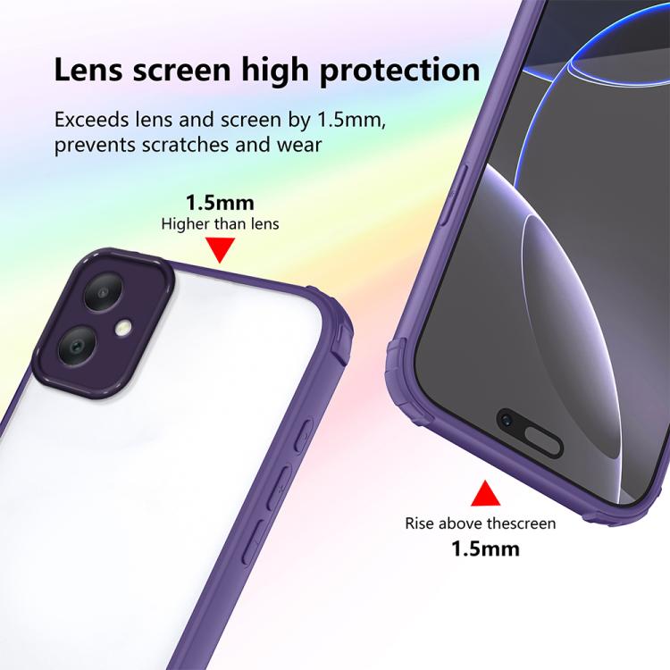 For Samsung Galaxy A07 4G Four Corners Shield Shockproof TPU Hybrid PC Phone Case