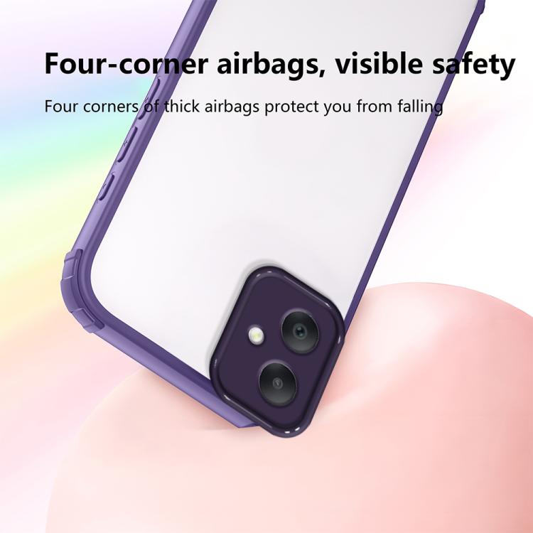 For Samsung Galaxy A07 4G Four Corners Shield Shockproof TPU Hybrid PC Phone Case