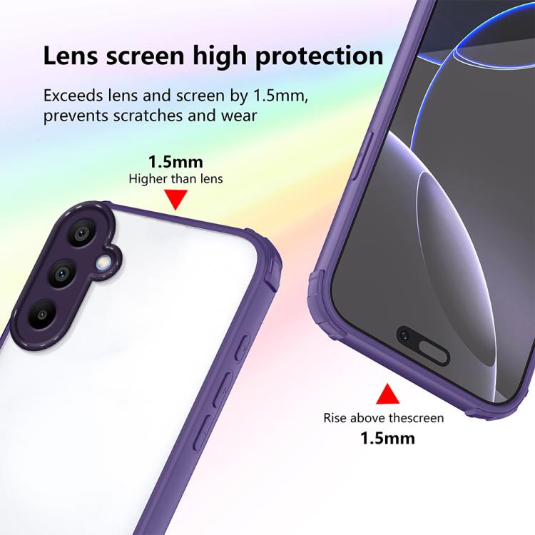For Samsung Galaxy A15 4G / 5G Four Corners Shield Shockproof TPU Hybrid PC Phone Case