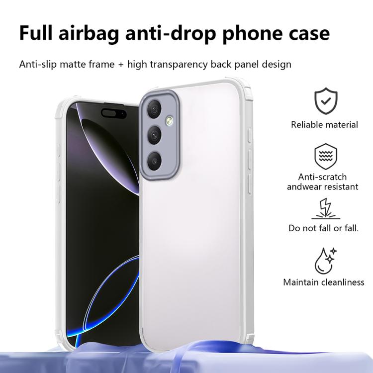 For Samsung Galaxy A34 5G Four Corners Shield Shockproof TPU Hybrid PC Phone Case