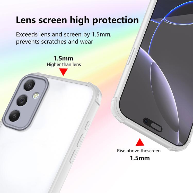 For Samsung Galaxy A34 5G Four Corners Shield Shockproof TPU Hybrid PC Phone Case