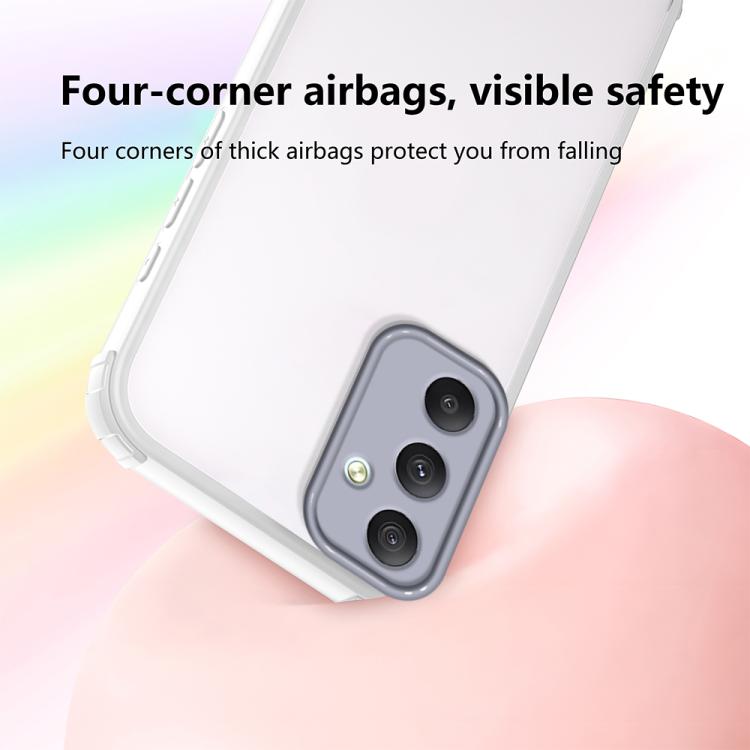 For Samsung Galaxy A34 5G Four Corners Shield Shockproof TPU Hybrid PC Phone Case