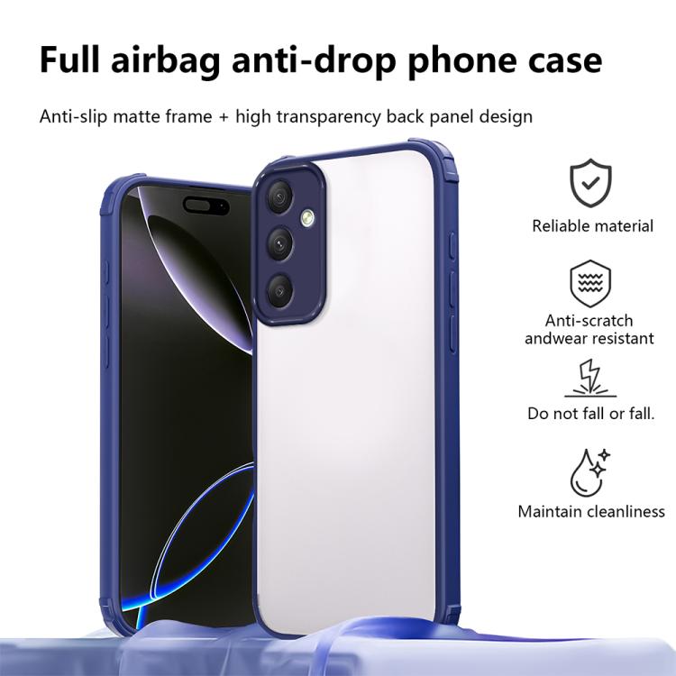 For Samsung Galaxy A34 5G Four Corners Shield Shockproof TPU Hybrid PC Phone Case