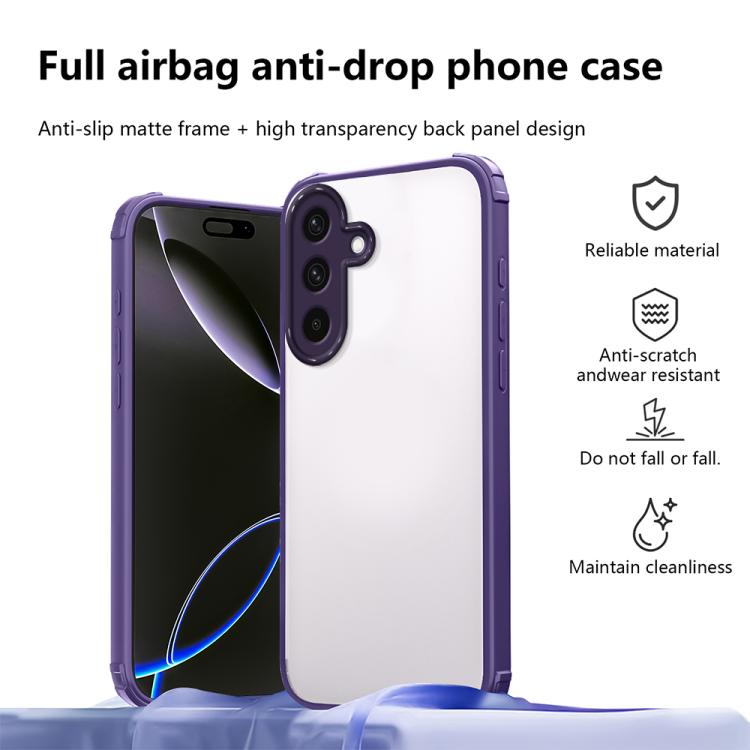 For Samsung Galaxy A36 5G Four Corners Shield Shockproof TPU Hybrid PC Phone Case