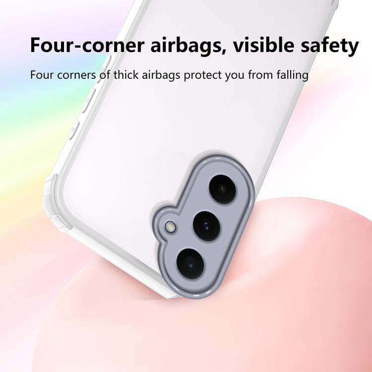 For Samsung Galaxy A55 5G Four Corners Shield Shockproof TPU Hybrid PC Phone Case