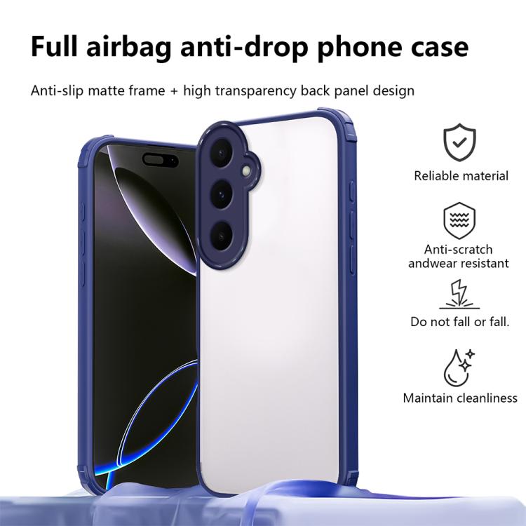 For Samsung Galaxy A55 5G Four Corners Shield Shockproof TPU Hybrid PC Phone Case