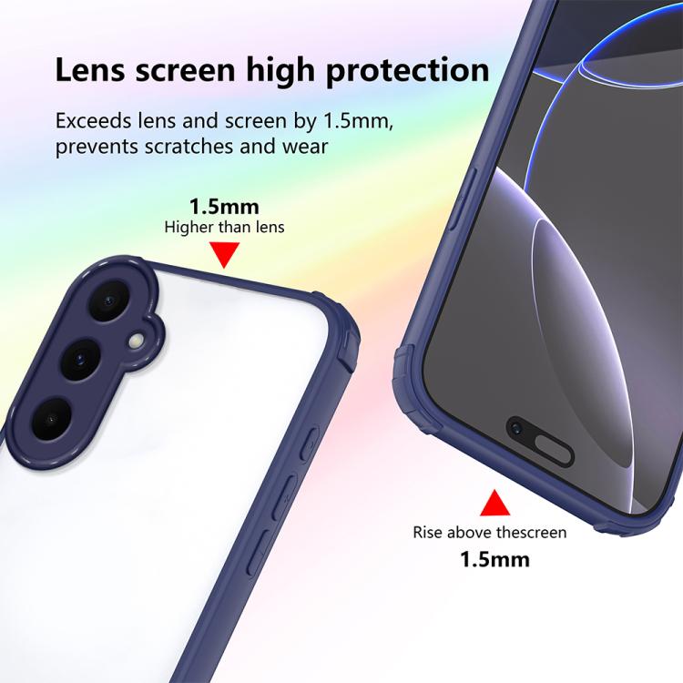 For Samsung Galaxy A55 5G Four Corners Shield Shockproof TPU Hybrid PC Phone Case