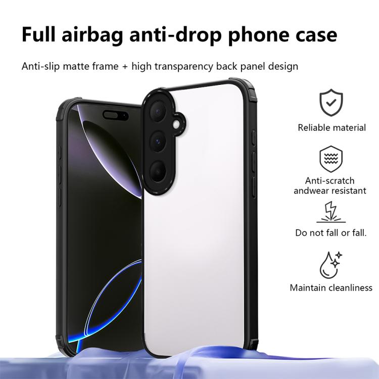 For Samsung Galaxy A56 5G Four Corners Shield Shockproof TPU Hybrid PC Phone Case