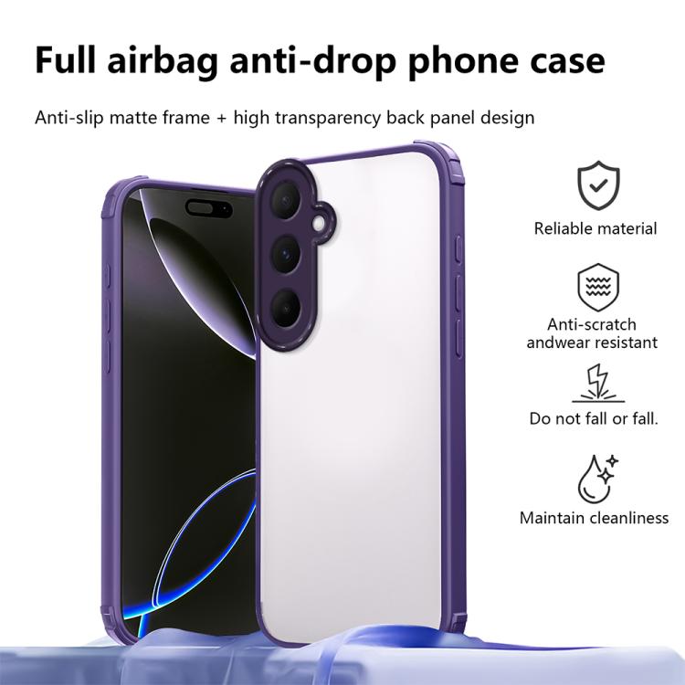 For Samsung Galaxy A56 5G Four Corners Shield Shockproof TPU Hybrid PC Phone Case