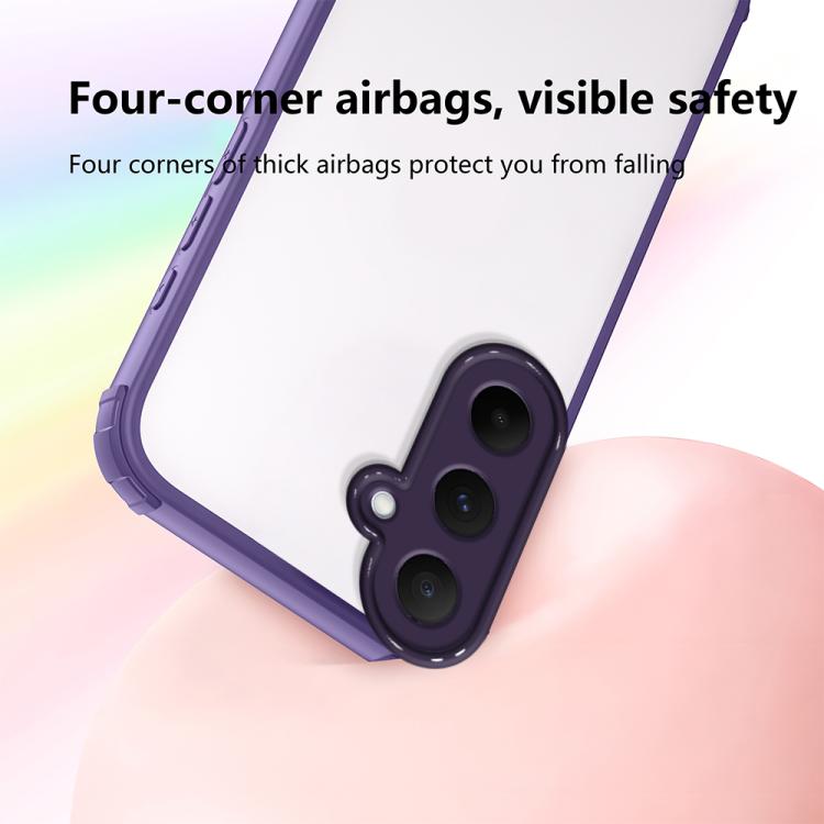 For Samsung Galaxy A56 5G Four Corners Shield Shockproof TPU Hybrid PC Phone Case