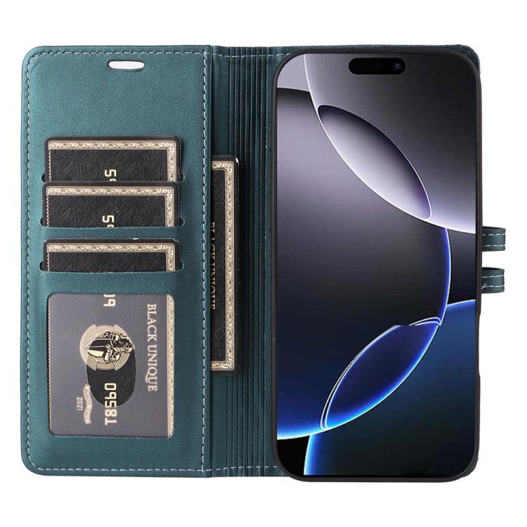 For iPhone 17 Pro Max Stitched Magnetic Buckle Leather Phone Case