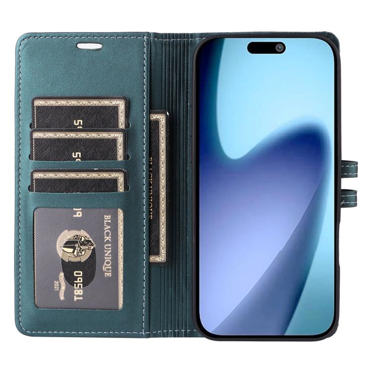 For iPhone Air Stitched Magnetic Buckle Leather Phone Case