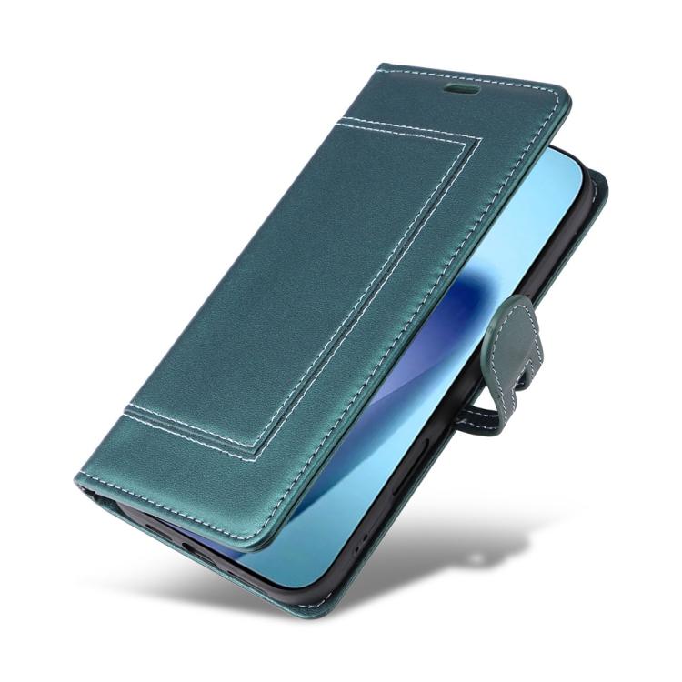 For iPhone Air Stitched Magnetic Buckle Leather Phone Case