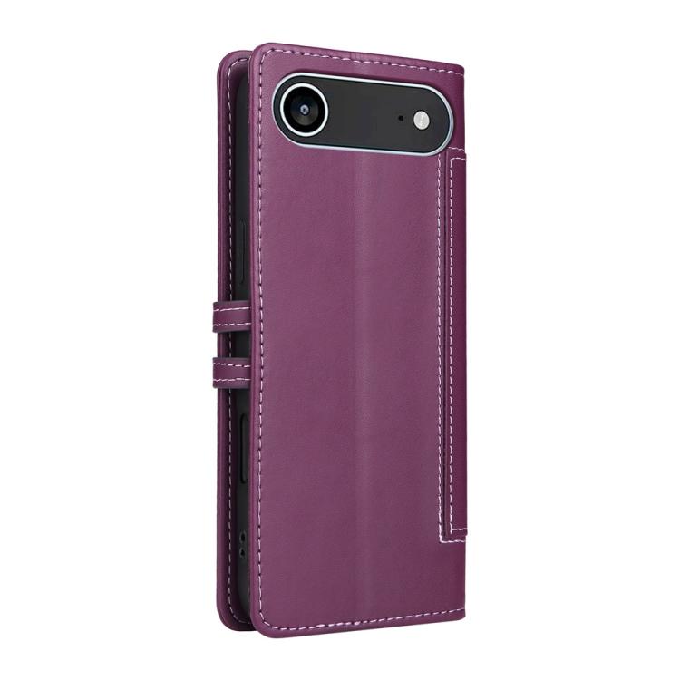 For iPhone Air Stitched Magnetic Buckle Leather Phone Case