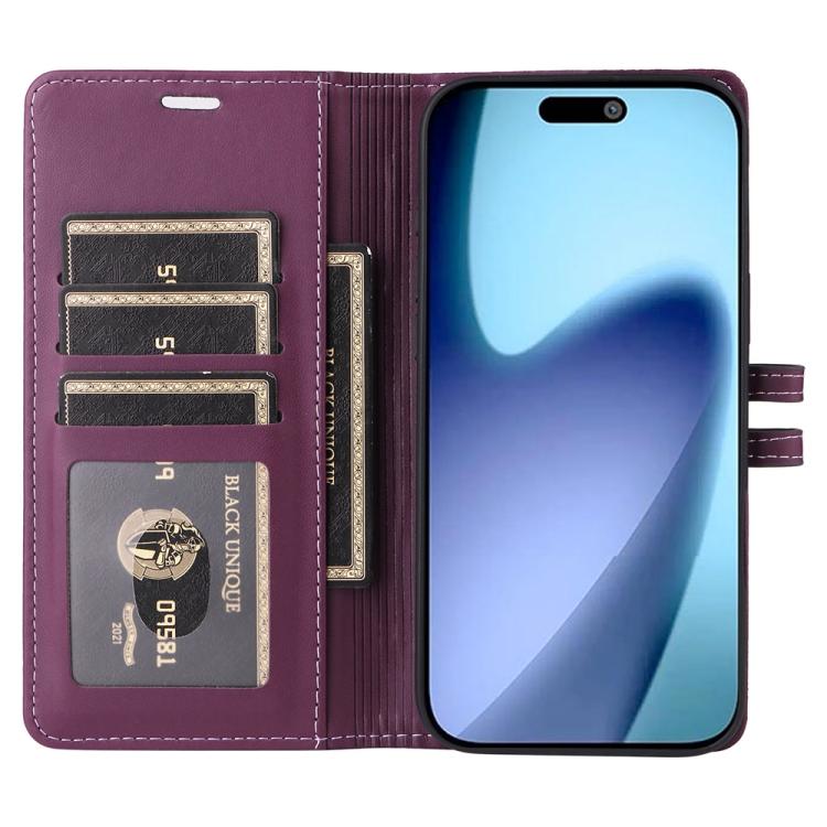 For iPhone Air Stitched Magnetic Buckle Leather Phone Case
