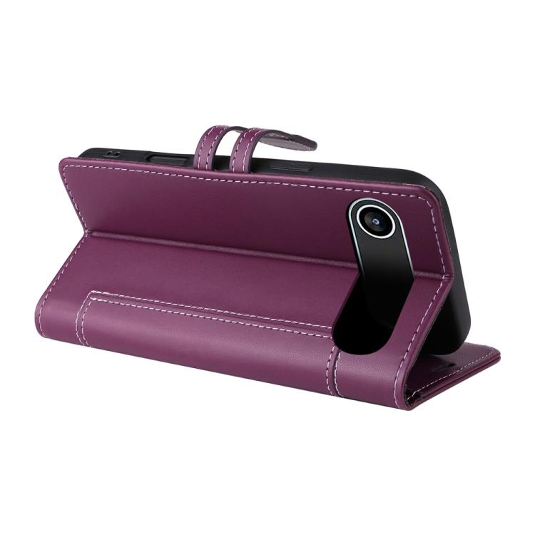 For iPhone Air Stitched Magnetic Buckle Leather Phone Case